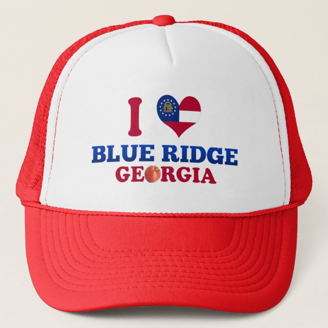 I Love Blue Ridge, Georgia Trucker Hat (Front)