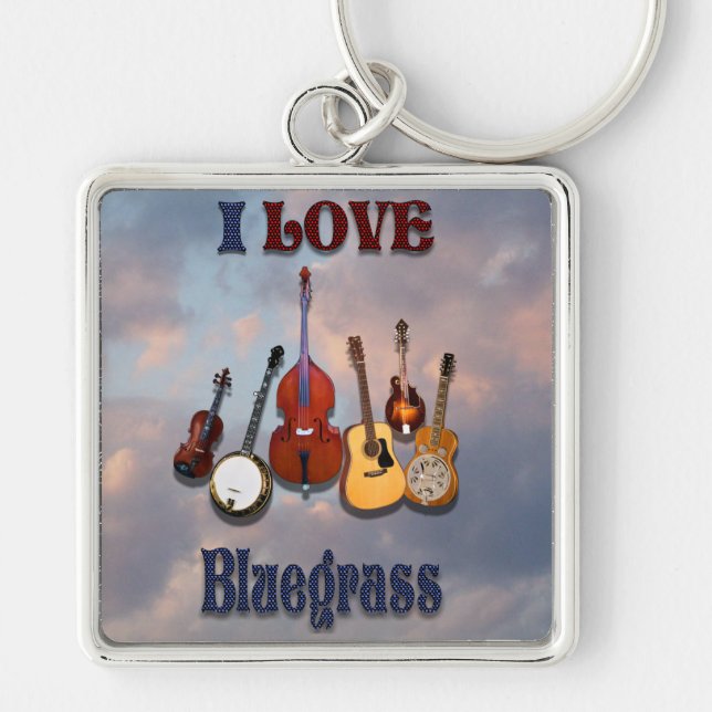 I LOVE BLUEGRASS KEYCHAIN (Front)
