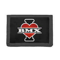 I Love BMX Tri-fold Wallet