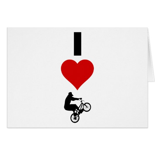 I Love BMX (Vertical) Cards (Front Horizontal)