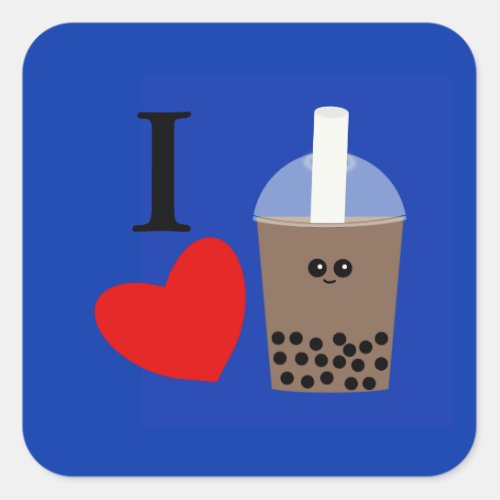 I Love Boba Drink 1 Stickers