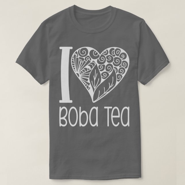 I Love Boba Tea for Bubble Tea Lovers Premium  T-Shirt (Design Front)