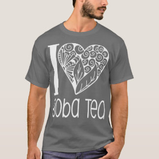 I Love Boba Tea for Bubble Tea Lovers Premium  T-Shirt