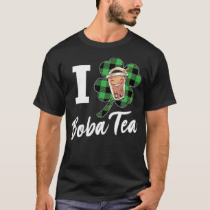 I Love Boba Tea Irish cartoon tina T-Shirt