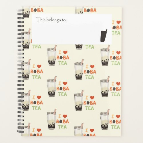 I Love Boba Tea Planner