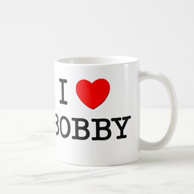 I Love Bobby Coffee Mug (Right)