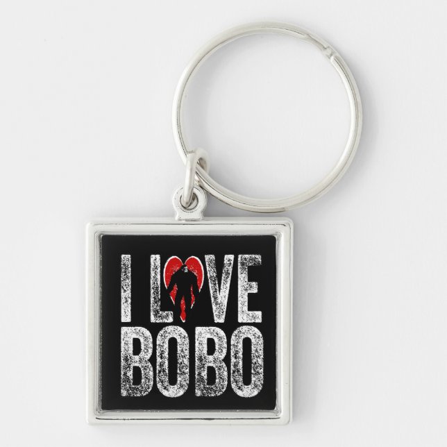 I Love Bobo Keychain (Front)