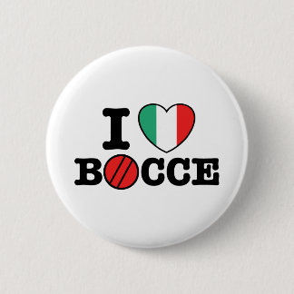 I Love Bocce Button