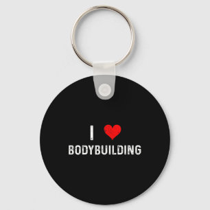 I Love Bodybuilding - Heart - Workout Gym Body Bui Keychain