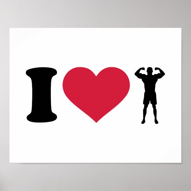 I love Bodybuilding Poster (Front)