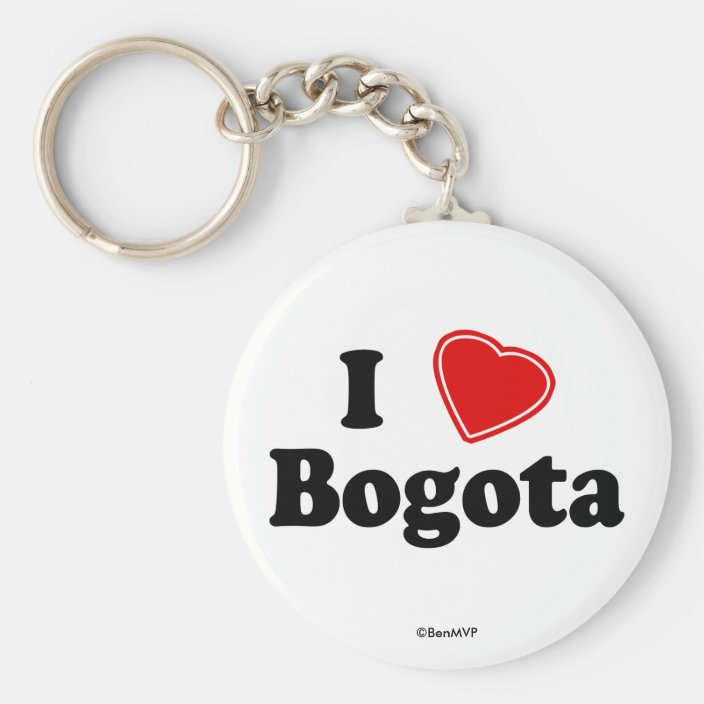 I Love Bogota Keychain