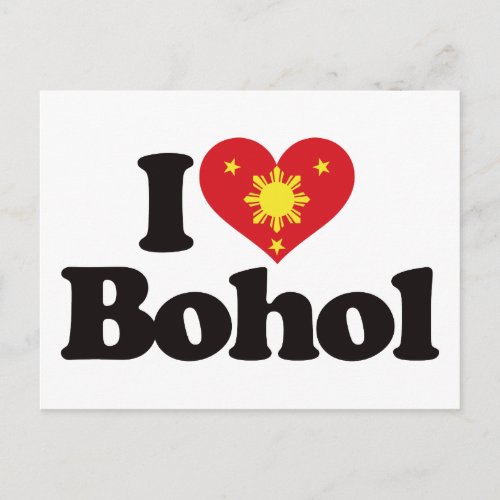 I Love Bohol Postcard