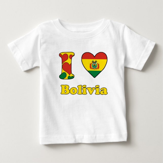 I love Bolivia Baby T-Shirt (Front)