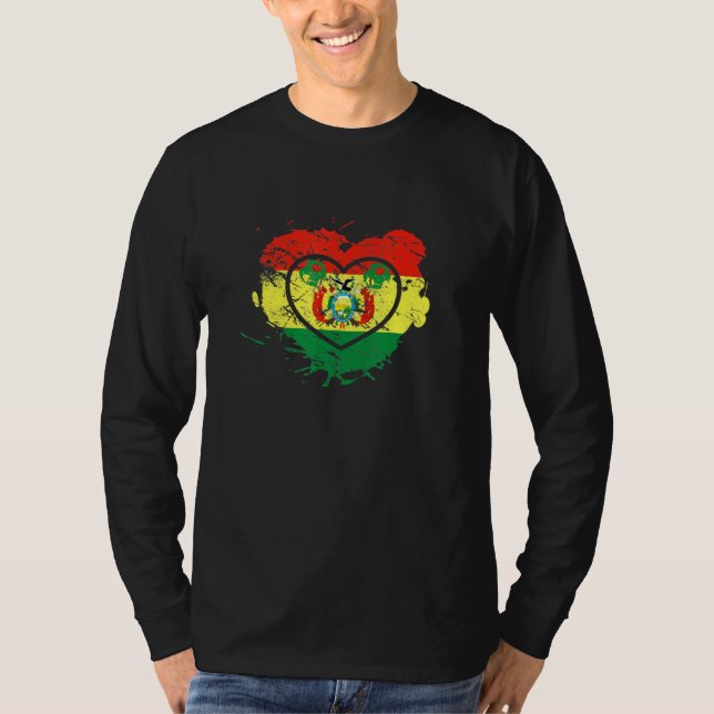 I Love Bolivia I Love Soccer T-Shirt (Front)