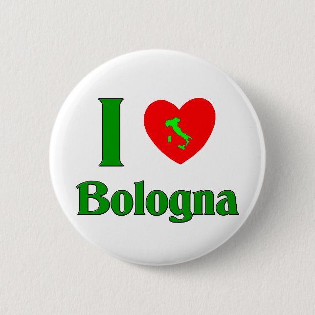 I Love Bologna Button (Front)