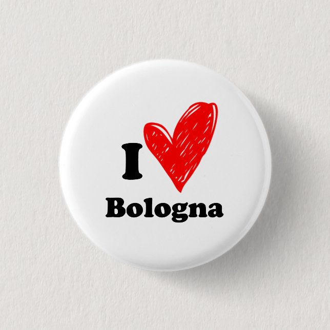 I love Bologna Button (Front)