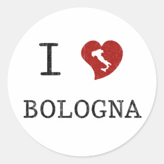 I Love Bologna Classic Round Sticker