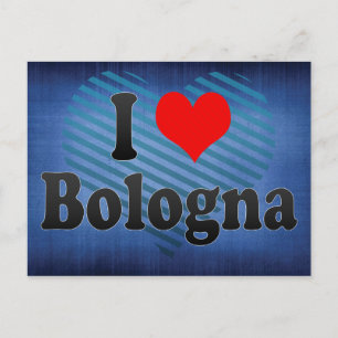 I Love Bologna, Italy Postcard
