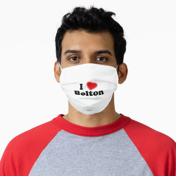 I Love Bolton Cloth Face Mask