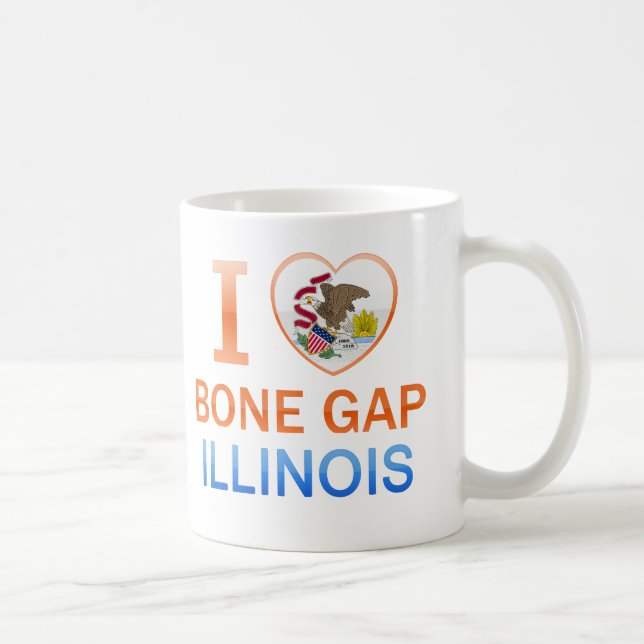 I Love Bone Gap, IL Coffee Mug (Right)