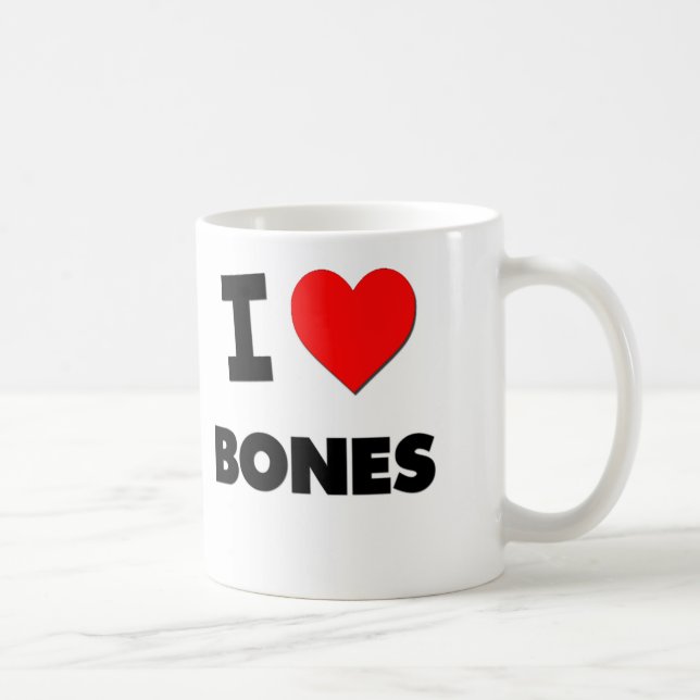 I Love Bones Coffee Mug (Right)