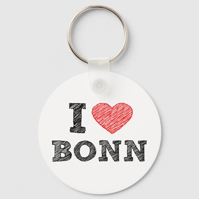 I love Bonn Keychain (Front)