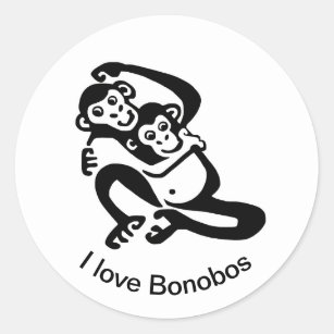 I love BONOBOS  - Stickers