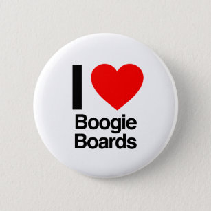 i love boogie boards pinback button