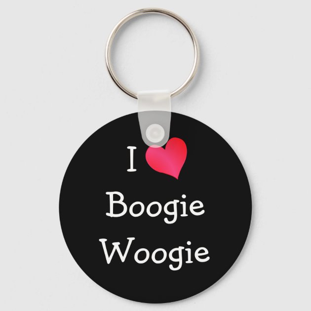 I Love Boogie Woogie Keychain | Zazzle