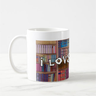 I love Book Coffee Mug