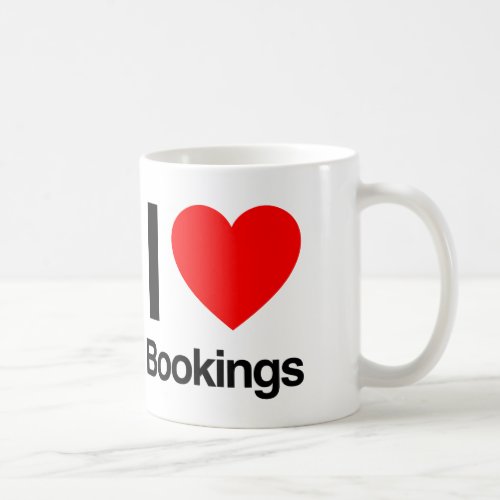 i love bookings coffee mug