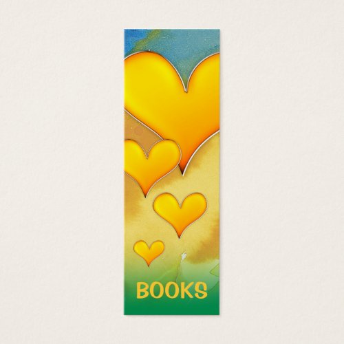 I Love Books! bookmark for every books lovers! Business Card Template