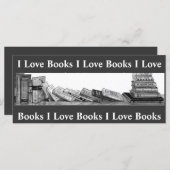 I LOVE BOOKS: BOOKMARK: PENCIL ART (Front/Back)