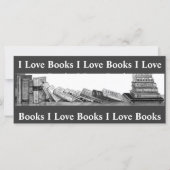 I LOVE BOOKS: BOOKMARK: PENCIL ART (Front)