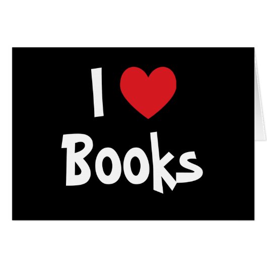 I Love Books Cards (Front Horizontal)
