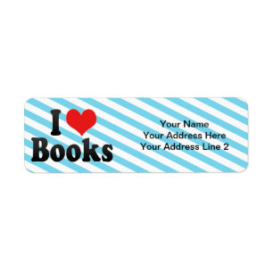 I Love Books Label