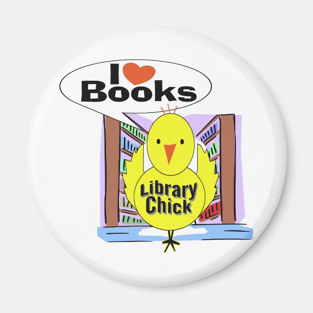 I Love Books Magnet (Front)