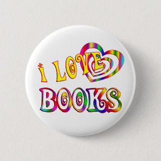 I Love Books Pinback Button