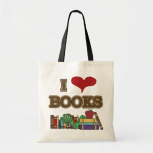 I Love Books Tote Bag