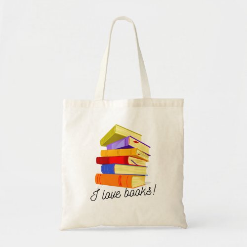I love books tote bag