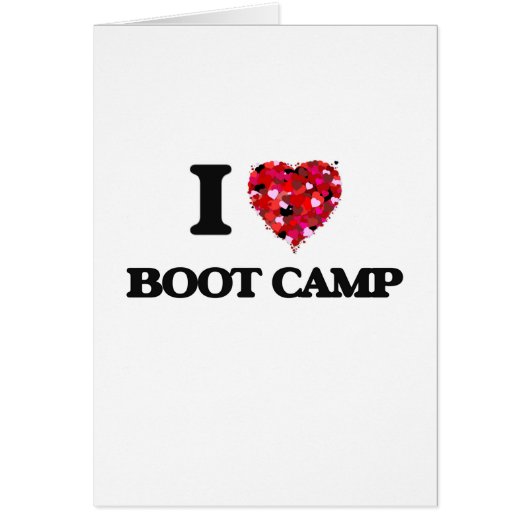 I Love Boot Camp Cards (Front)