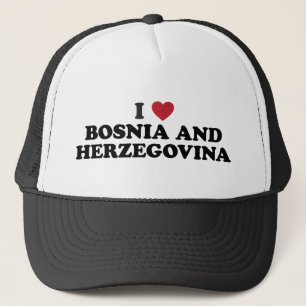 I Love Bosnia and Herzegovina Trucker Hat