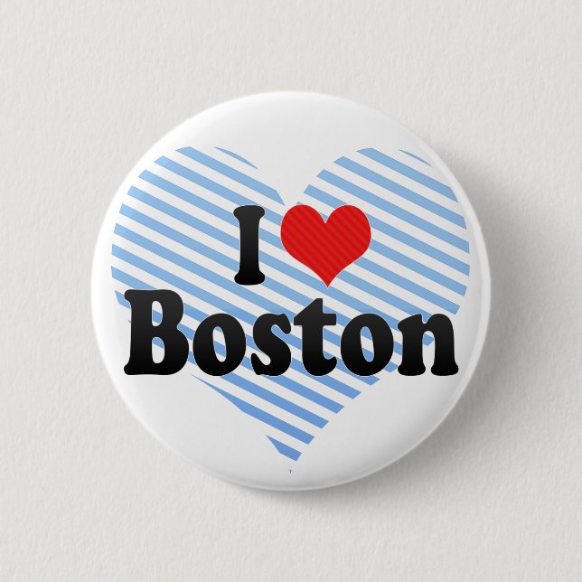I Love Boston Button (Front)