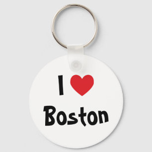 I Love Boston Keychain