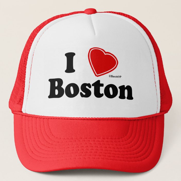 I Love Boston Mesh Hat