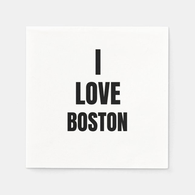 I LOVE BOSTON NAPKINS (Front)