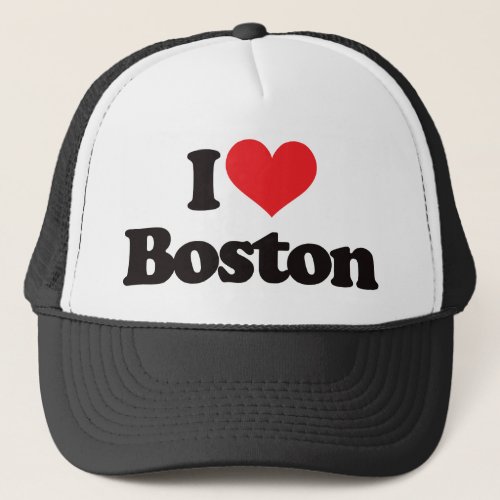 I Love Boston Trucker Hat