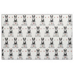 I Love Bostons - Boston Terriers (black &amp; white) Fabric