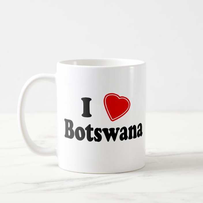 I Love Botswana Drinkware