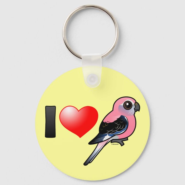 I Love Bourkies Keychain (Front)